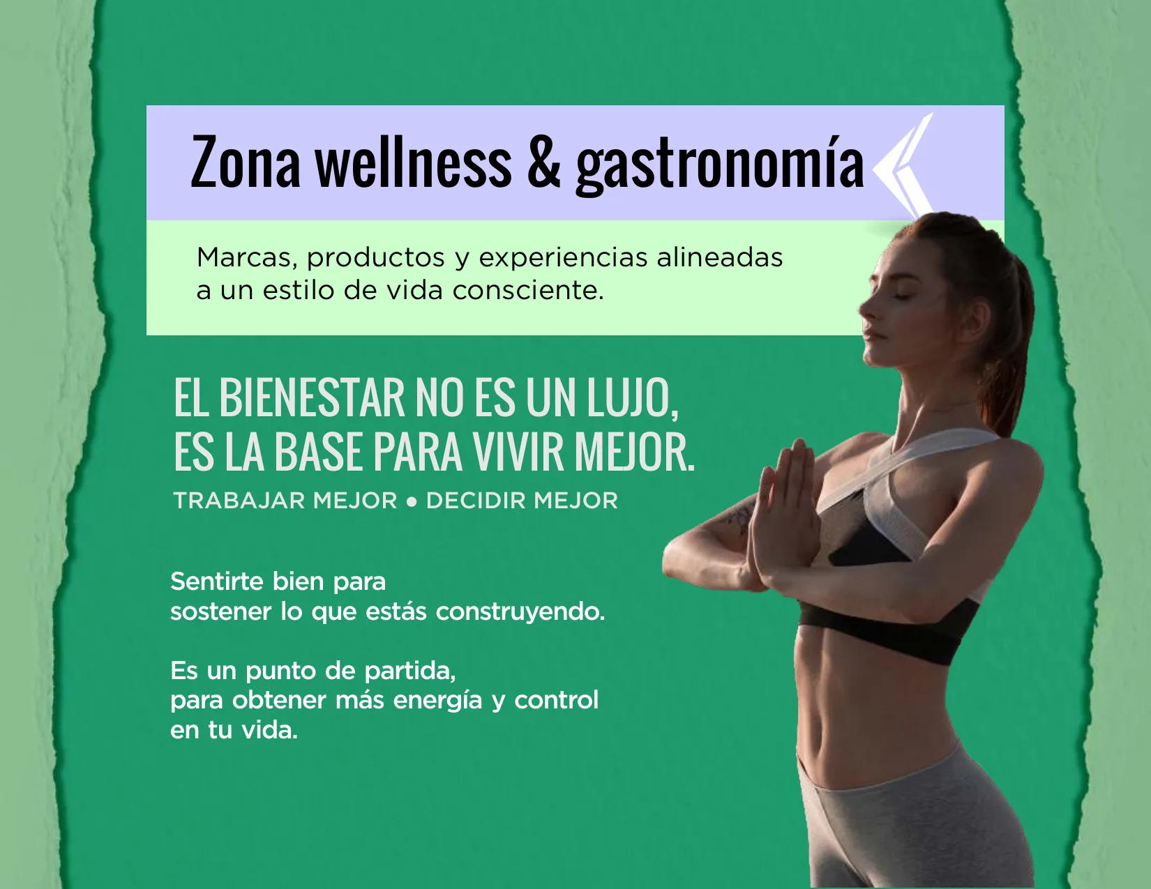 Zona wellness y gastronomía WYF